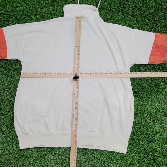 Vintage 90s Averroe 1/4 Zip Mockneck Sweatshirt Women S/M 22x27 Baggy - Picture 3 of 13